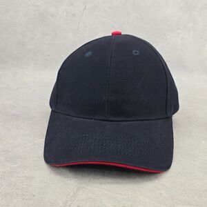 New Pacific Headwear Blank Hat Adjustable Strapback Navy Blue Color One Size Cap